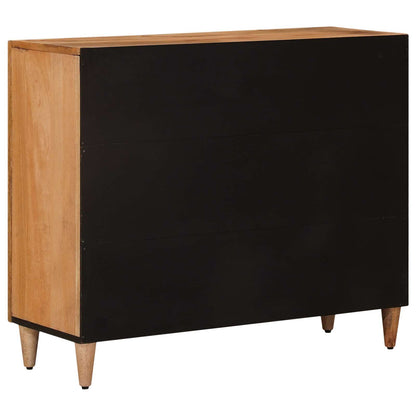 vidaXL Sideboard with Shelf Natural 90 x 33 x 75 cm Solid Mango Wood