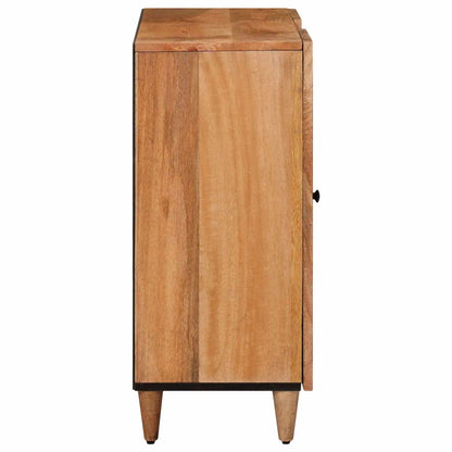 vidaXL Sideboard with Shelf Natural 90 x 33 x 75 cm Solid Mango Wood