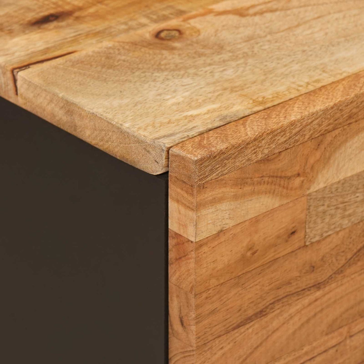 vidaXL Bedside Cabinet Brown 40 x 33 x 46 cm Solid Mango Wood