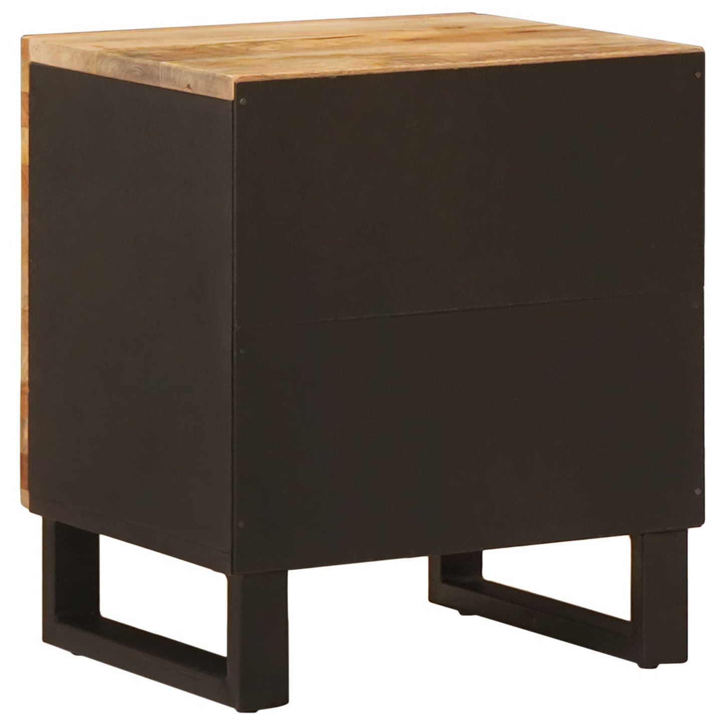 vidaXL Bedside Cabinet 2 pcs Brown 40 x 33 x 46 cm Solid Mango Wood