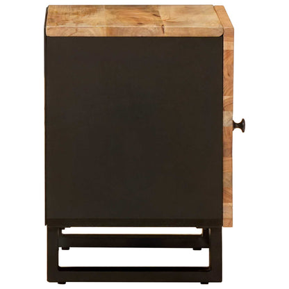 vidaXL Bedside Cabinet 2 pcs Brown 40 x 33 x 46 cm Solid Mango Wood