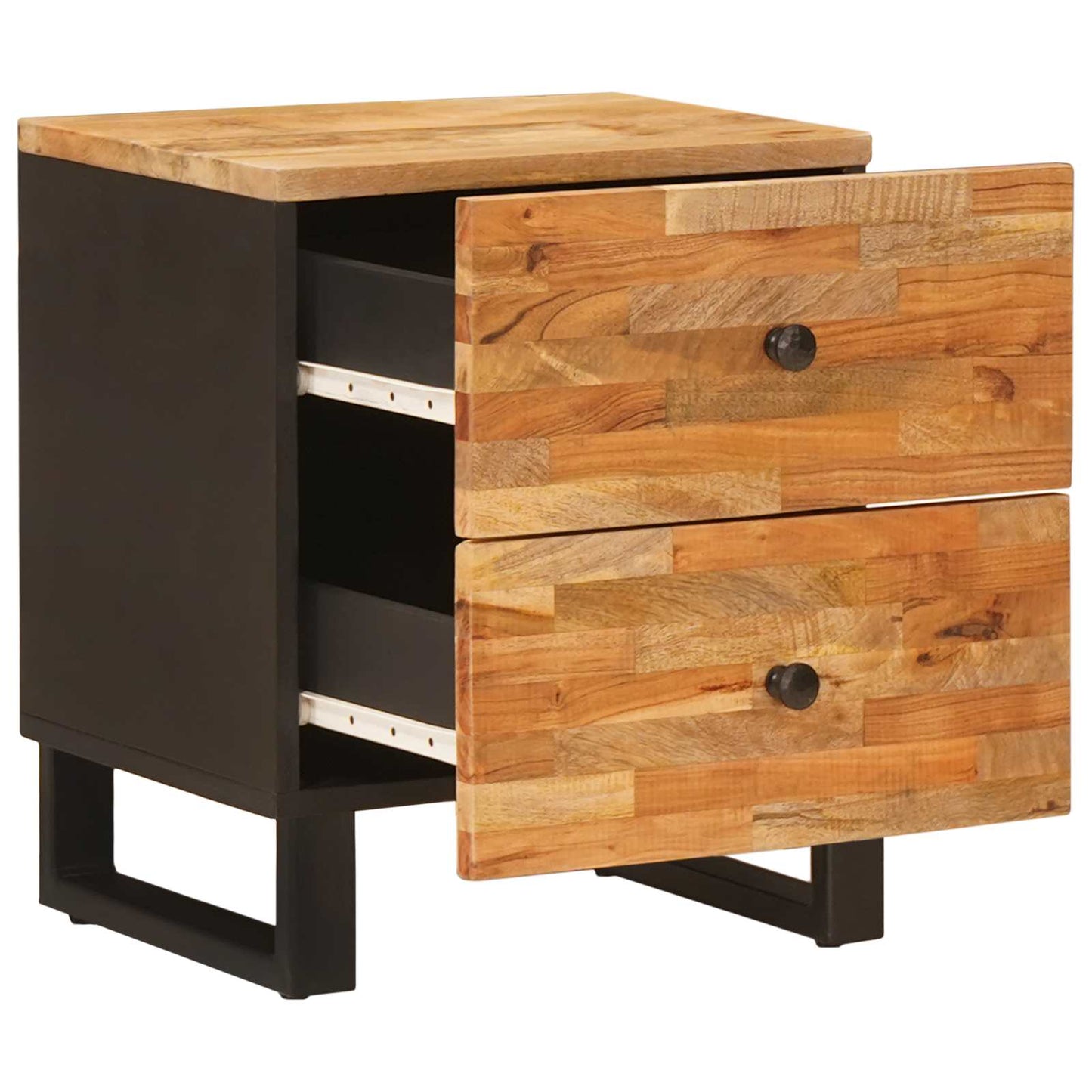 vidaXL Bedside Cabinet Brown 40 x 33 x 46 cm Solid Mango Wood
