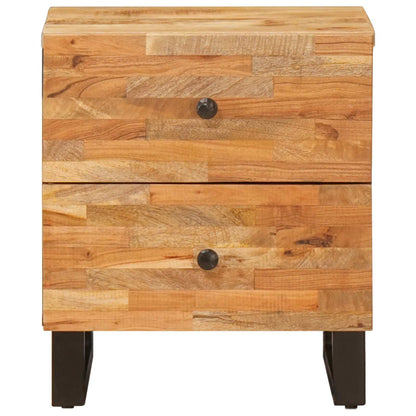 vidaXL Bedside Cabinet Brown 40 x 33 x 46 cm Solid Mango Wood
