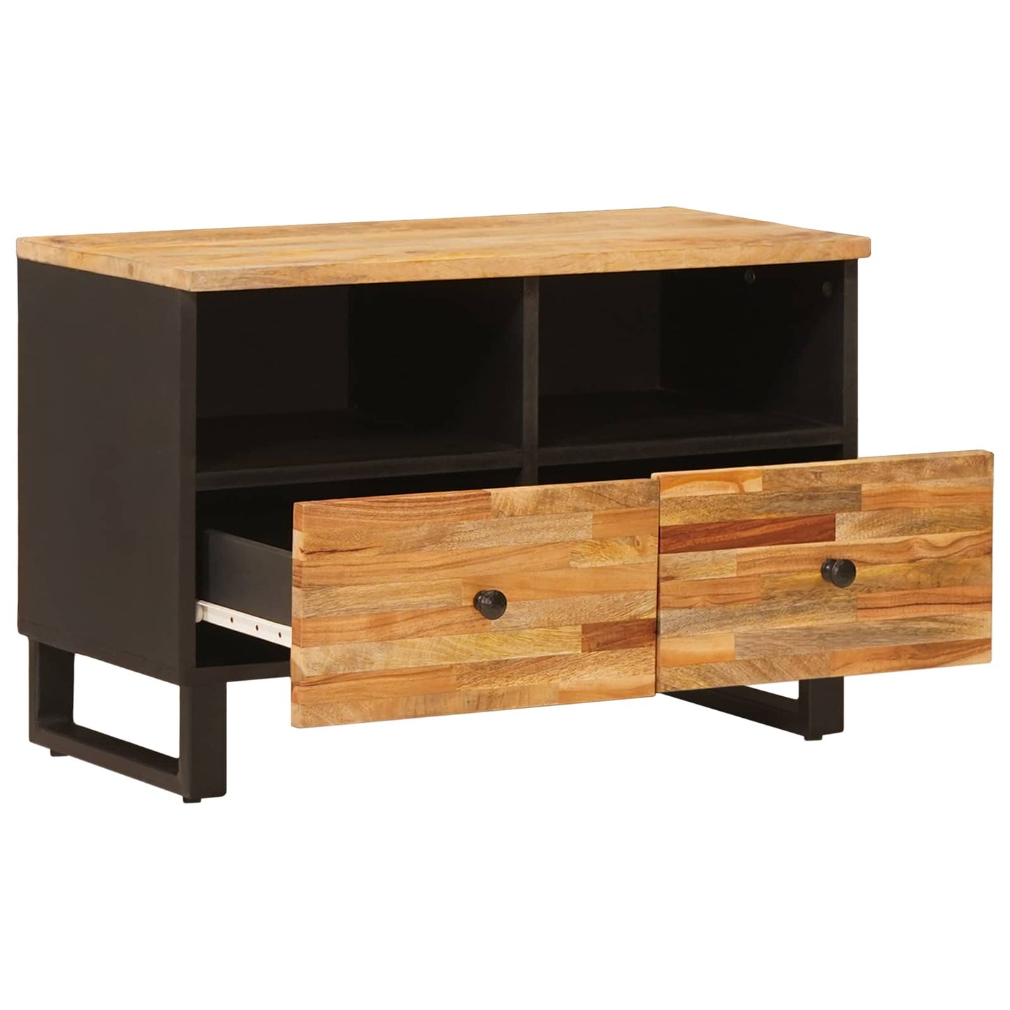 vidaXL TV Cabinet with Storage Brown 70 x 33 x 46 cm Solid Mango Wood