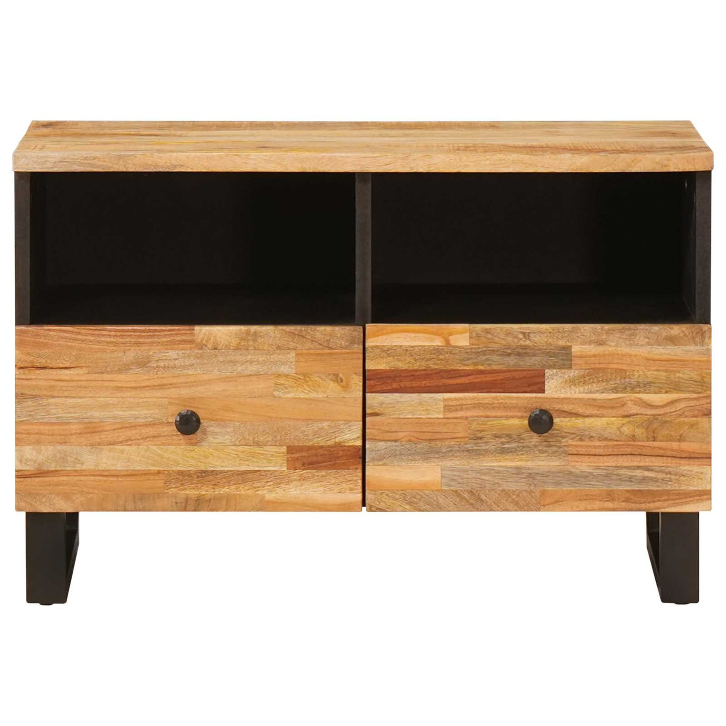 vidaXL TV Cabinet with Storage Brown 70 x 33 x 46 cm Solid Mango Wood