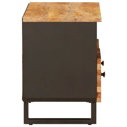 vidaXL TV Cabinet with Storage Brown 70 x 33 x 46 cm Solid Mango Wood