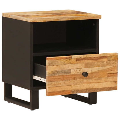vidaXL Bed cabinet with Drawer Brown 40 x 33 x 46 cm Solid Mango Wood