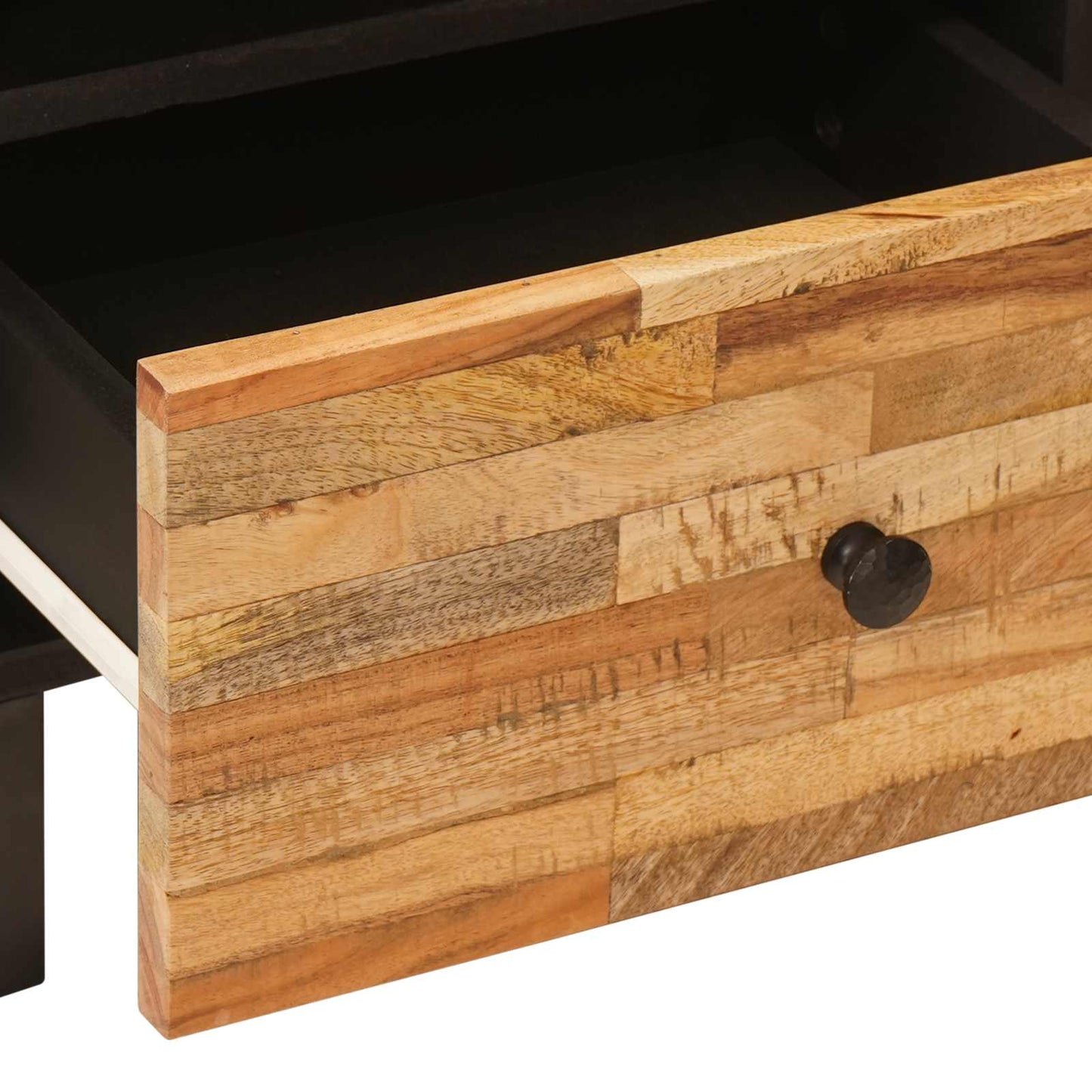 vidaXL Bed cabinet 2 pcs Brown 40 x 33 x 46 cm Solid Mango Wood