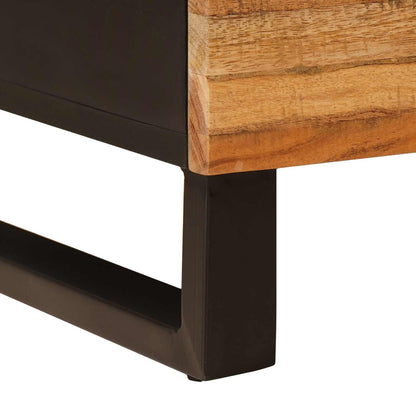 vidaXL Bed cabinet 2 pcs Brown 40 x 33 x 46 cm Solid Mango Wood