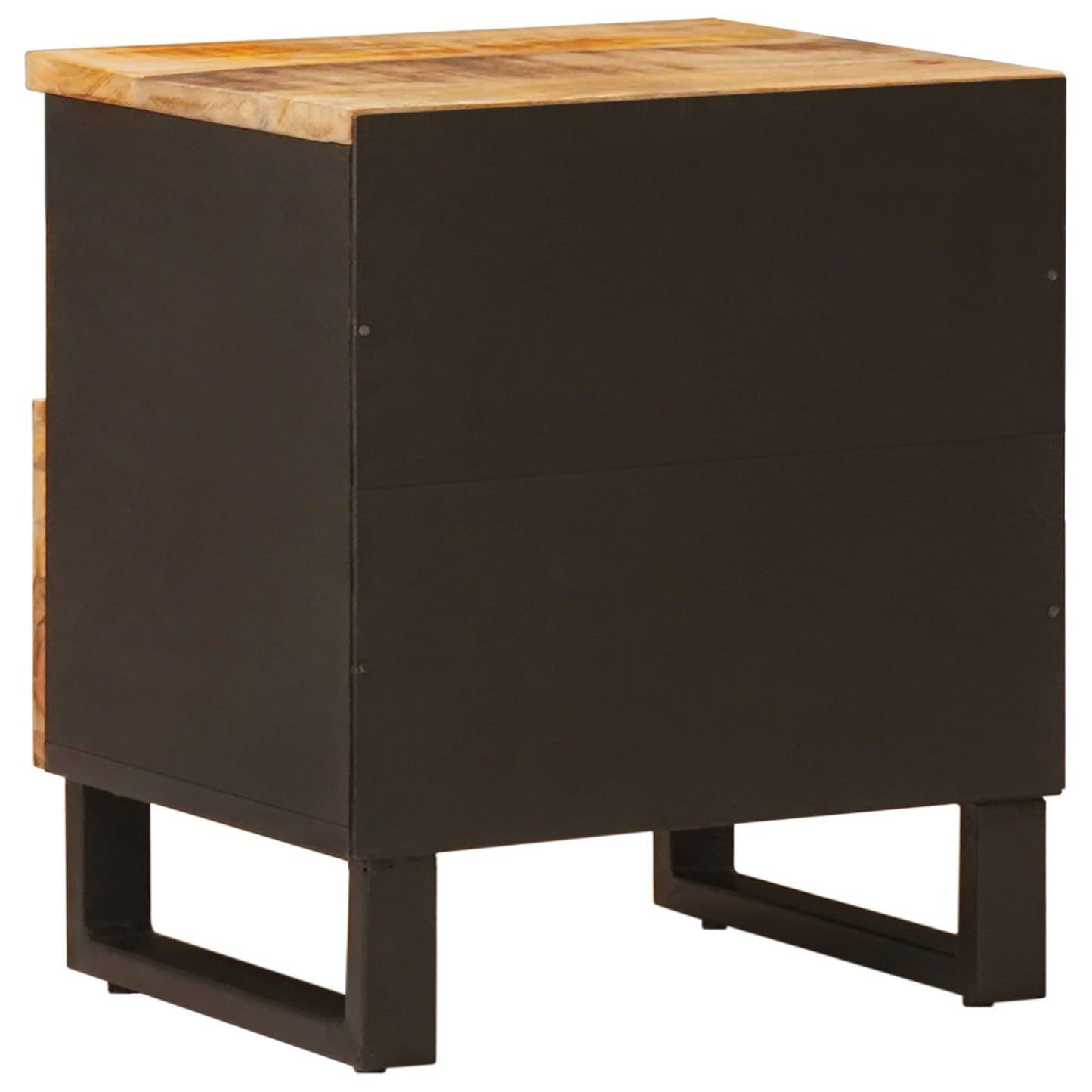 vidaXL Bed cabinet 2 pcs Brown 40 x 33 x 46 cm Solid Mango Wood