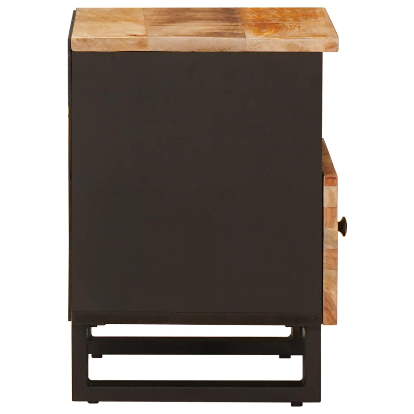 vidaXL Bed cabinet 2 pcs Brown 40 x 33 x 46 cm Solid Mango Wood