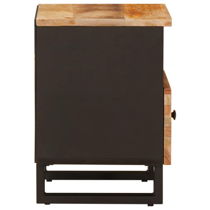 vidaXL Bed cabinet 2 pcs Brown 40 x 33 x 46 cm Solid Mango Wood