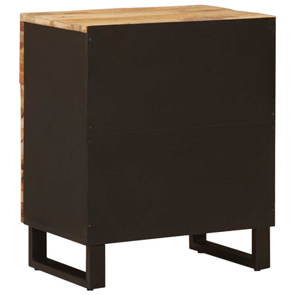 vidaXL Bed cabinet with Drawer Brown 50 x 33 x 60 cm Solid Mango Wood