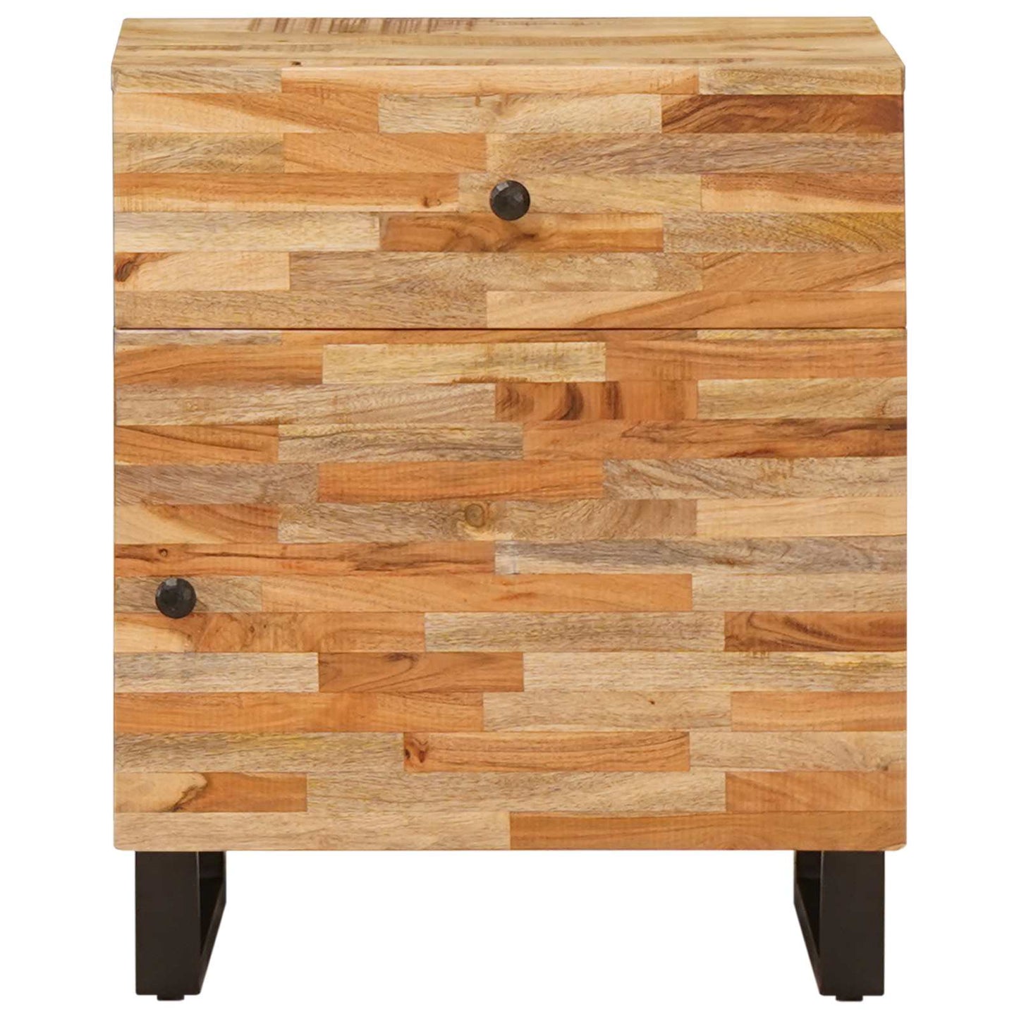 vidaXL Bed cabinet with Drawer Brown 50 x 33 x 60 cm Solid Mango Wood