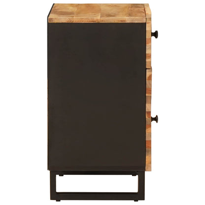 vidaXL Bed cabinet with Drawer Brown 50 x 33 x 60 cm Solid Mango Wood