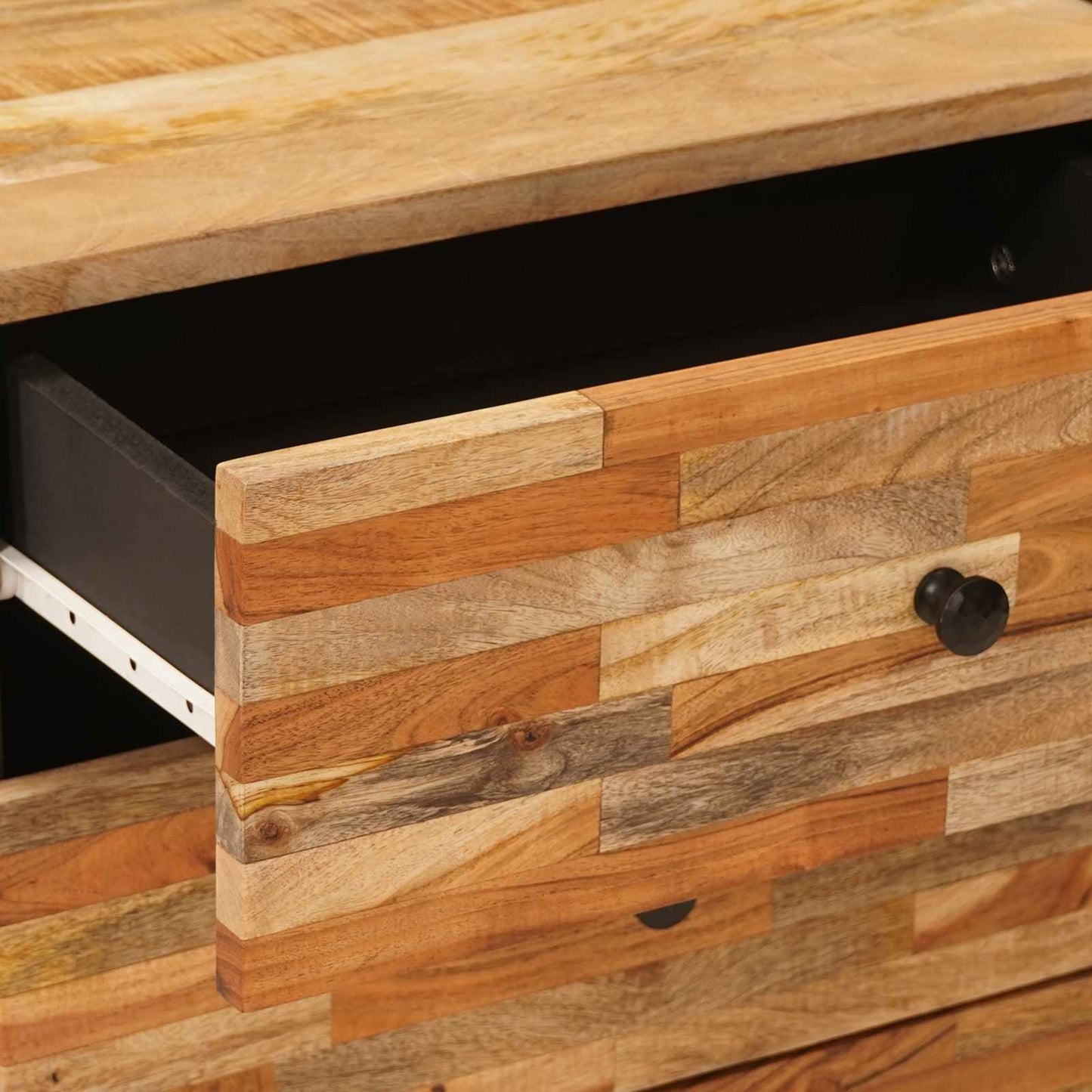 vidaXL Bed cabinet with Drawer Brown 50 x 33 x 62 cm Solid Mango Wood