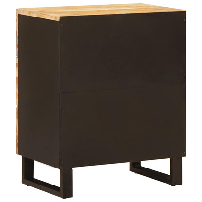 vidaXL Bed cabinet with Drawer Brown 50 x 33 x 62 cm Solid Mango Wood