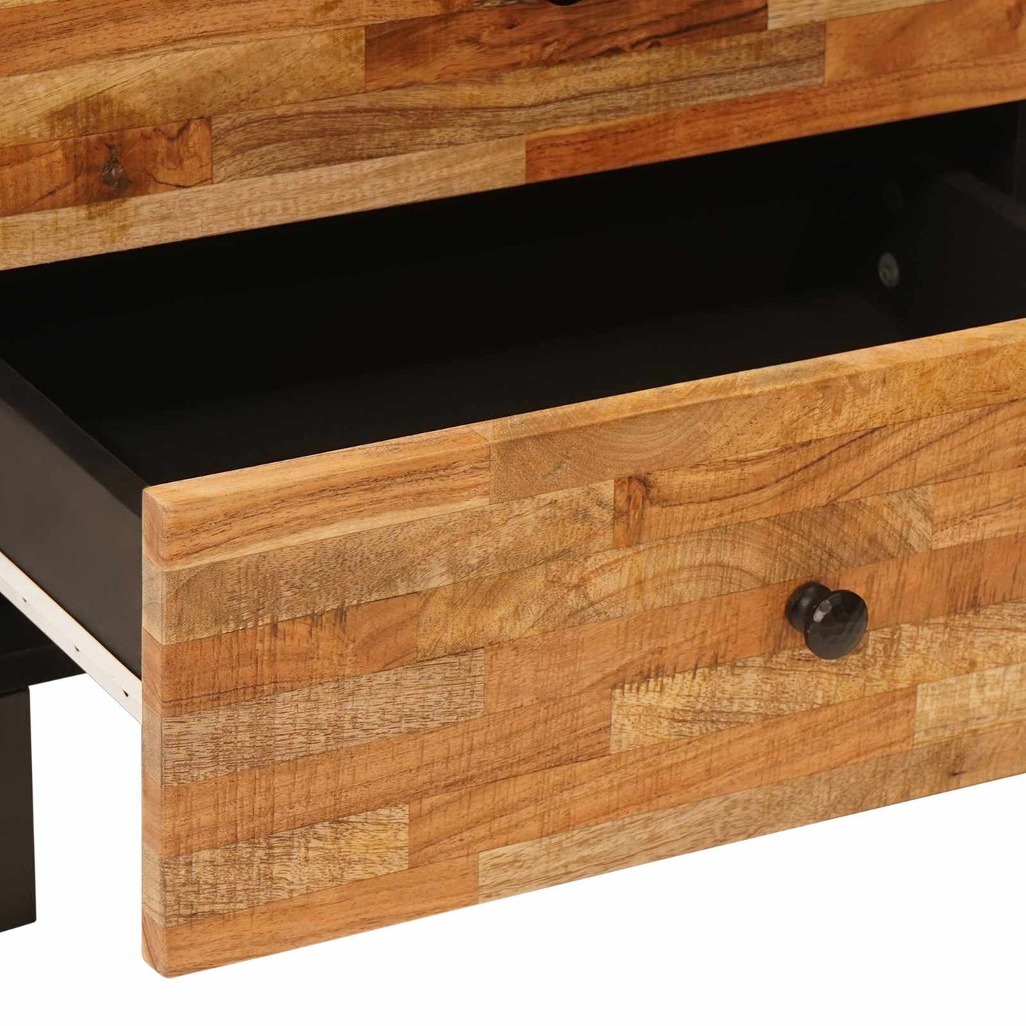 vidaXL Bed cabinet with Drawer Brown 50 x 33 x 62 cm Solid Mango Wood