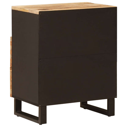 vidaXL Bed cabinet with Drawer Brown 50 x 33 x 62 cm Solid Mango Wood