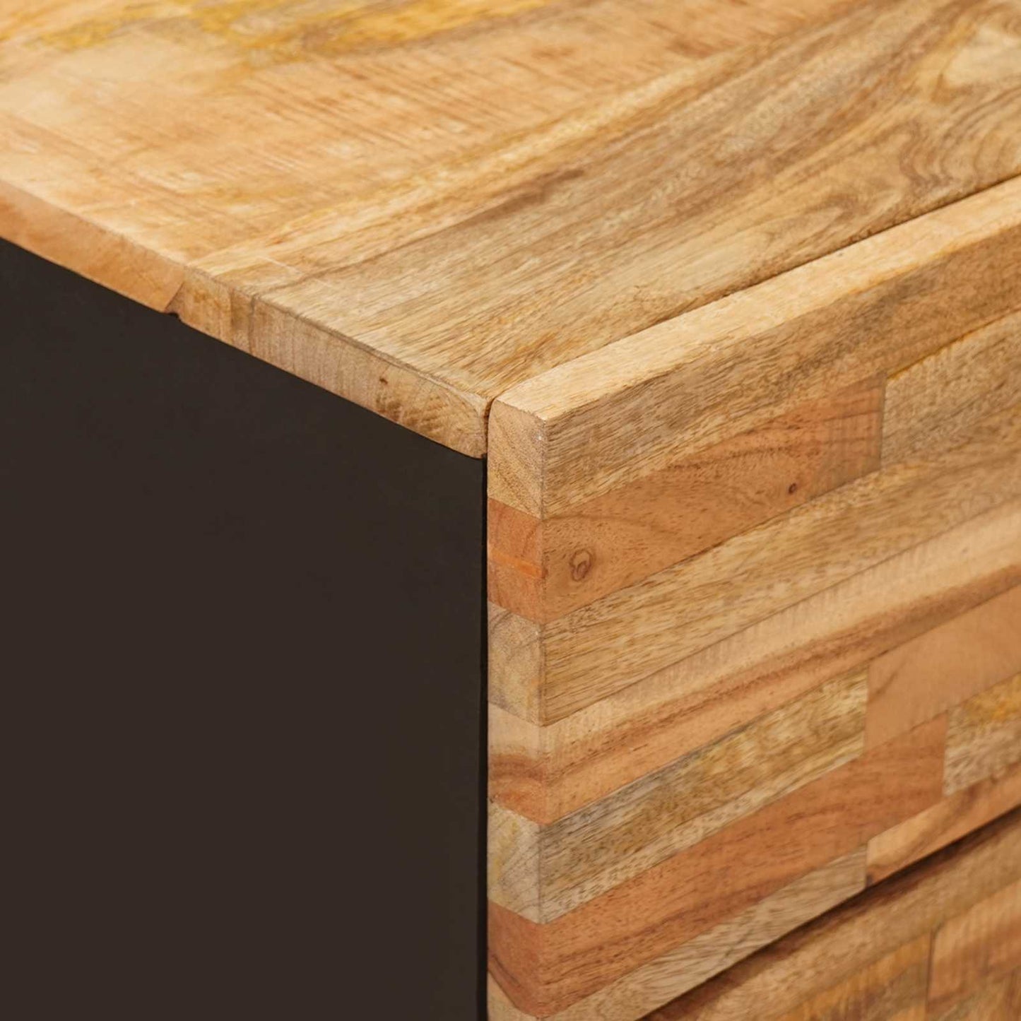 vidaXL Bed cabinet with Drawer Brown 50 x 33 x 60 cm Solid Mango Wood