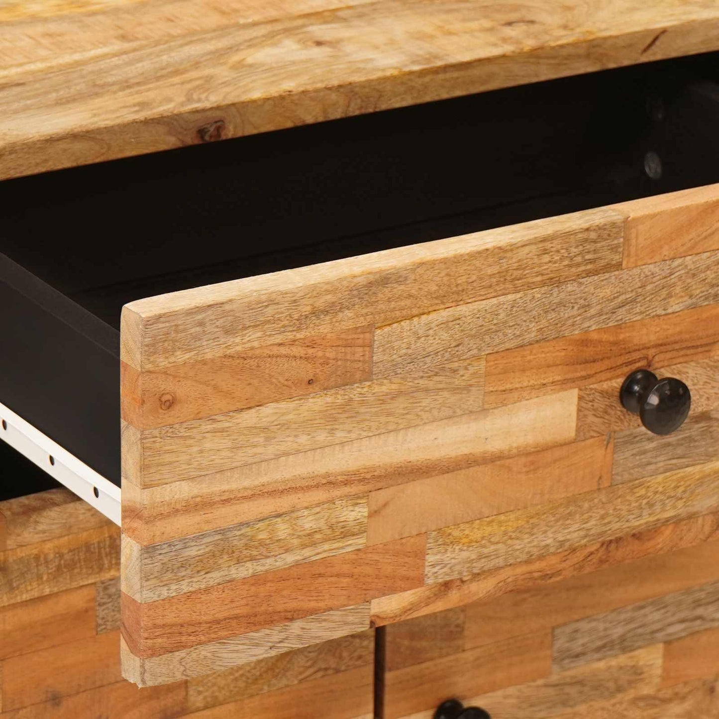 vidaXL Bed cabinet with Drawer Brown 50 x 33 x 60 cm Solid Mango Wood
