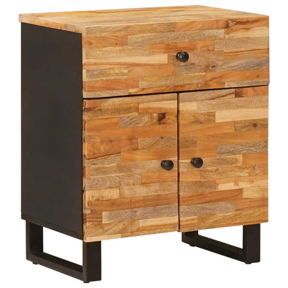 vidaXL Bed cabinet with Drawer Brown 50 x 33 x 60 cm Solid Mango Wood