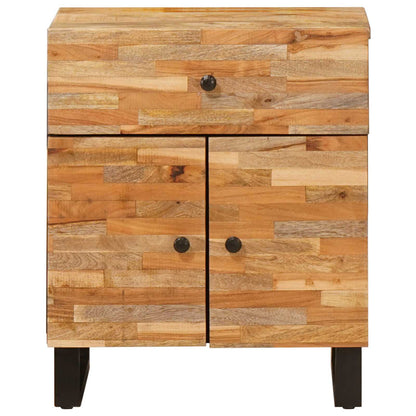 vidaXL Bed cabinet with Drawer Brown 50 x 33 x 60 cm Solid Mango Wood