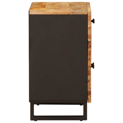 vidaXL Bed cabinet with Drawer Brown 50 x 33 x 60 cm Solid Mango Wood