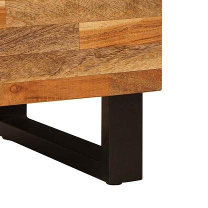 vidaXL TV Cabinet with Shelf Brown 80 x 33 x 46 cm Solid Mango Wood