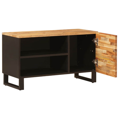 vidaXL TV Cabinet with Shelf Brown 80 x 33 x 46 cm Solid Mango Wood