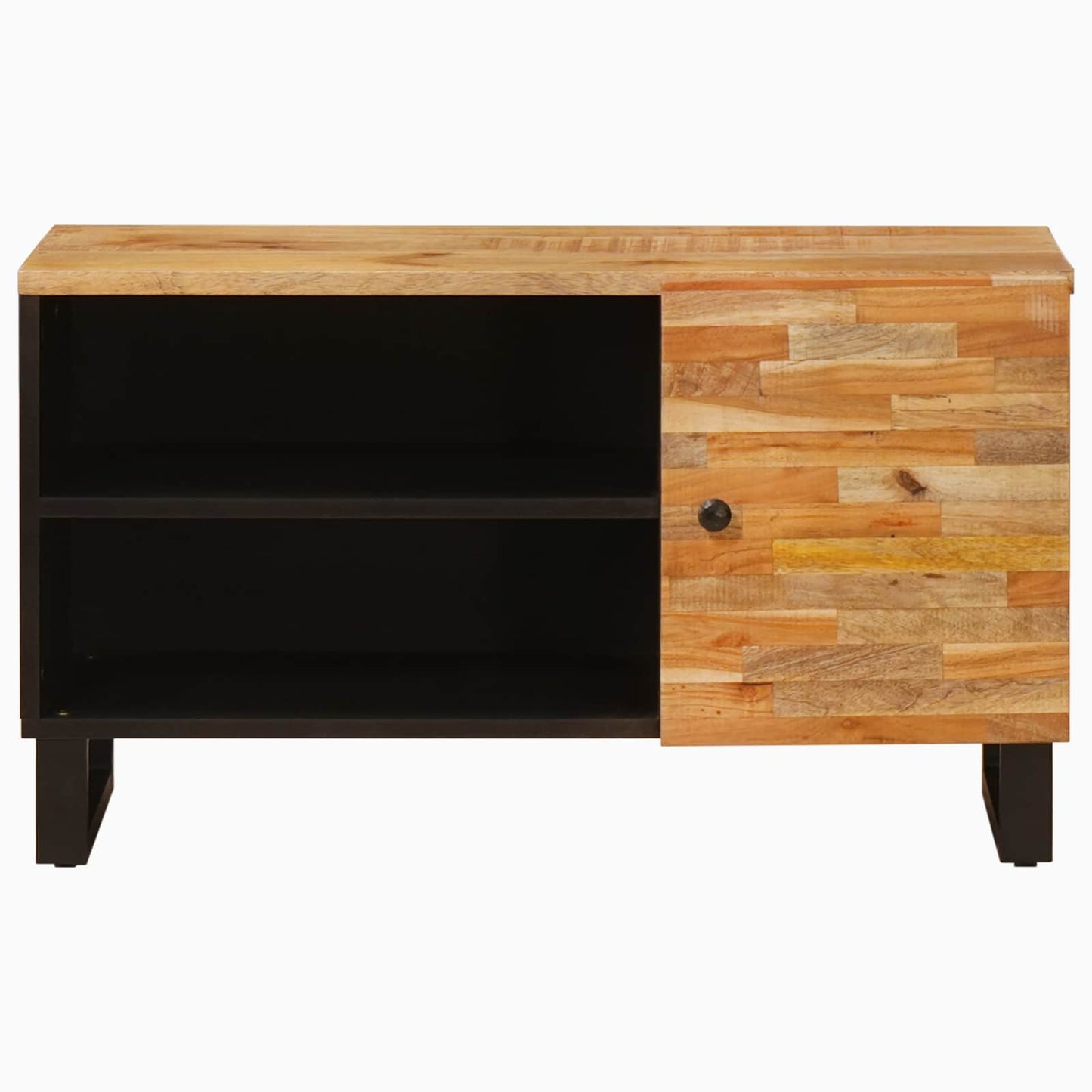 vidaXL TV Cabinet with Shelf Brown 80 x 33 x 46 cm Solid Mango Wood