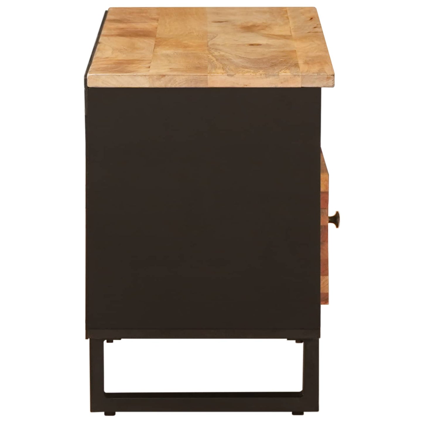 vidaXL TV Cabinet with Drawer Brown 100 x 33 x 46 cm Solid Mango Wood