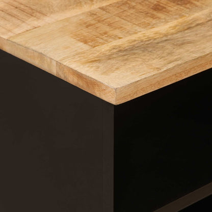vidaXL TV Cabinet with Drawer Brown 80 x 33 x 46 cm Solid Mango Wood