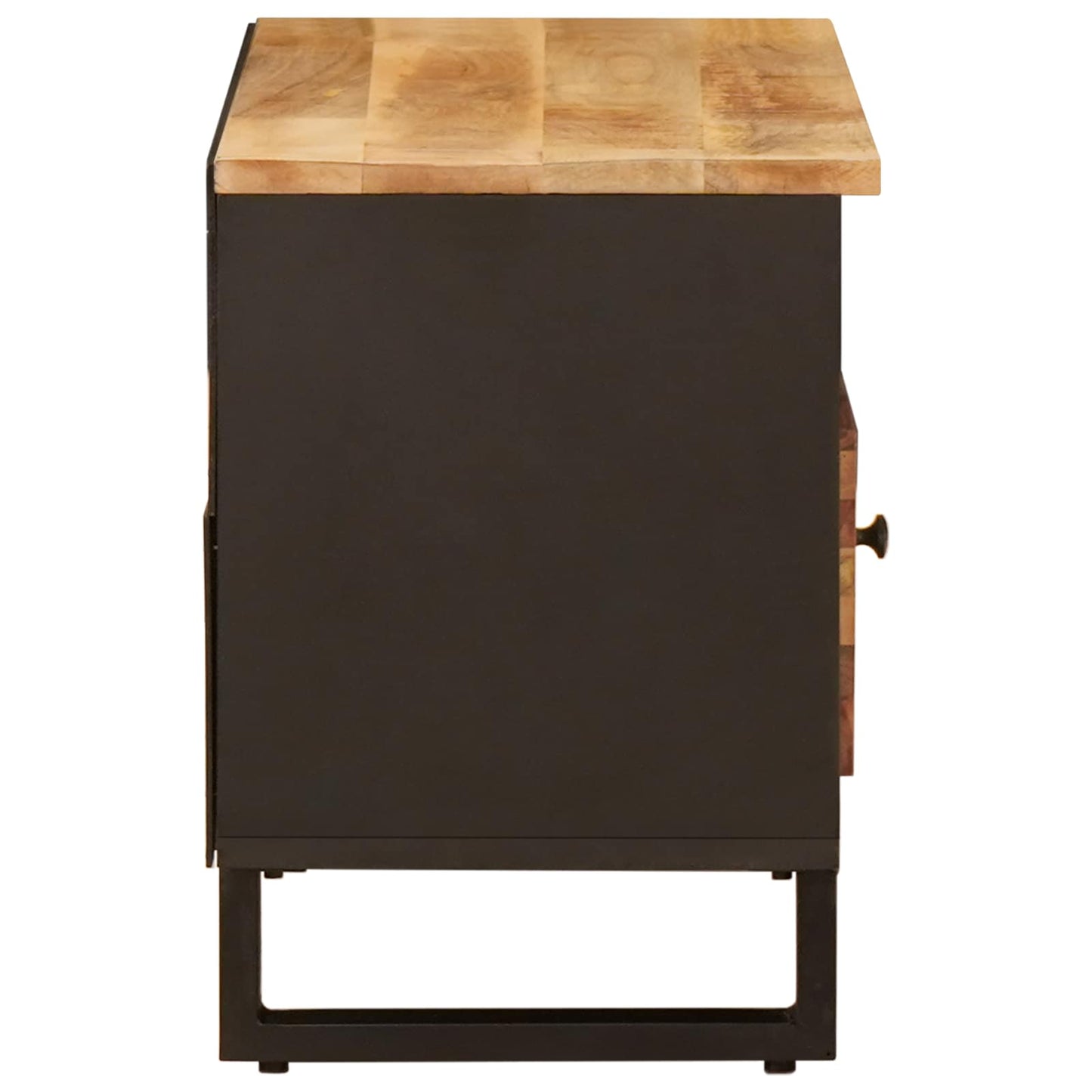 vidaXL TV Cabinet with Drawer Brown 80 x 33 x 46 cm Solid Mango Wood