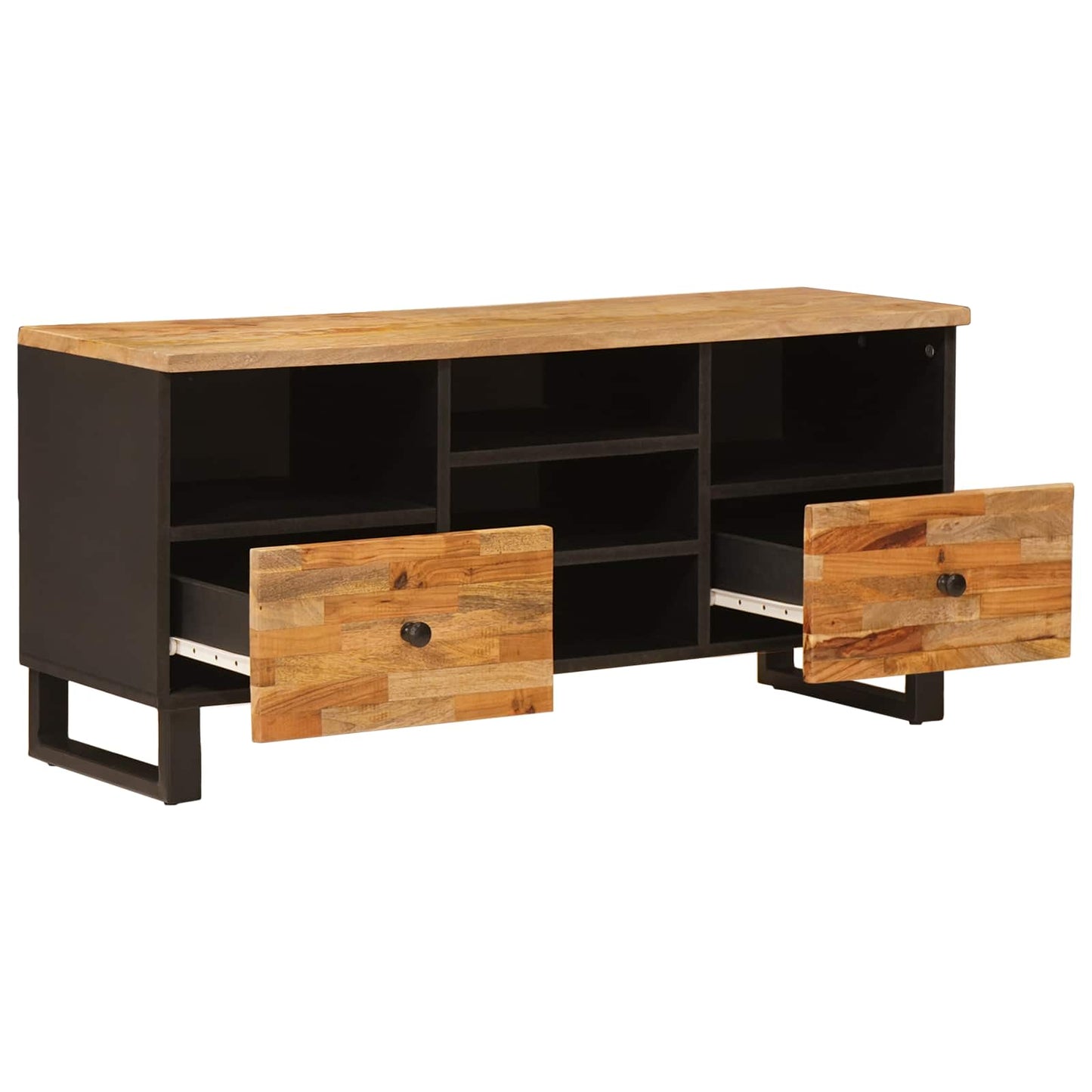 vidaXL TV Cabinet Corona Brown 100 x 33 x 46 cm Solid Mango Wood