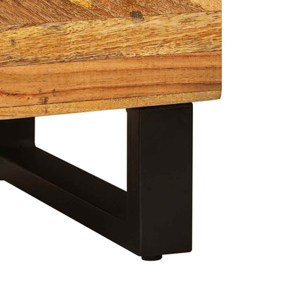 vidaXL Bathroom Sink Cabinet Natural 62 x 33 x 58 cm Solid Mango Wood