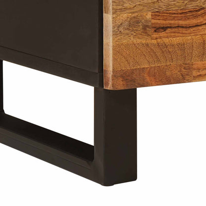 vidaXL Bathroom Cabinet Natural 38 x 33 x 58 cm Solid Mango Wood