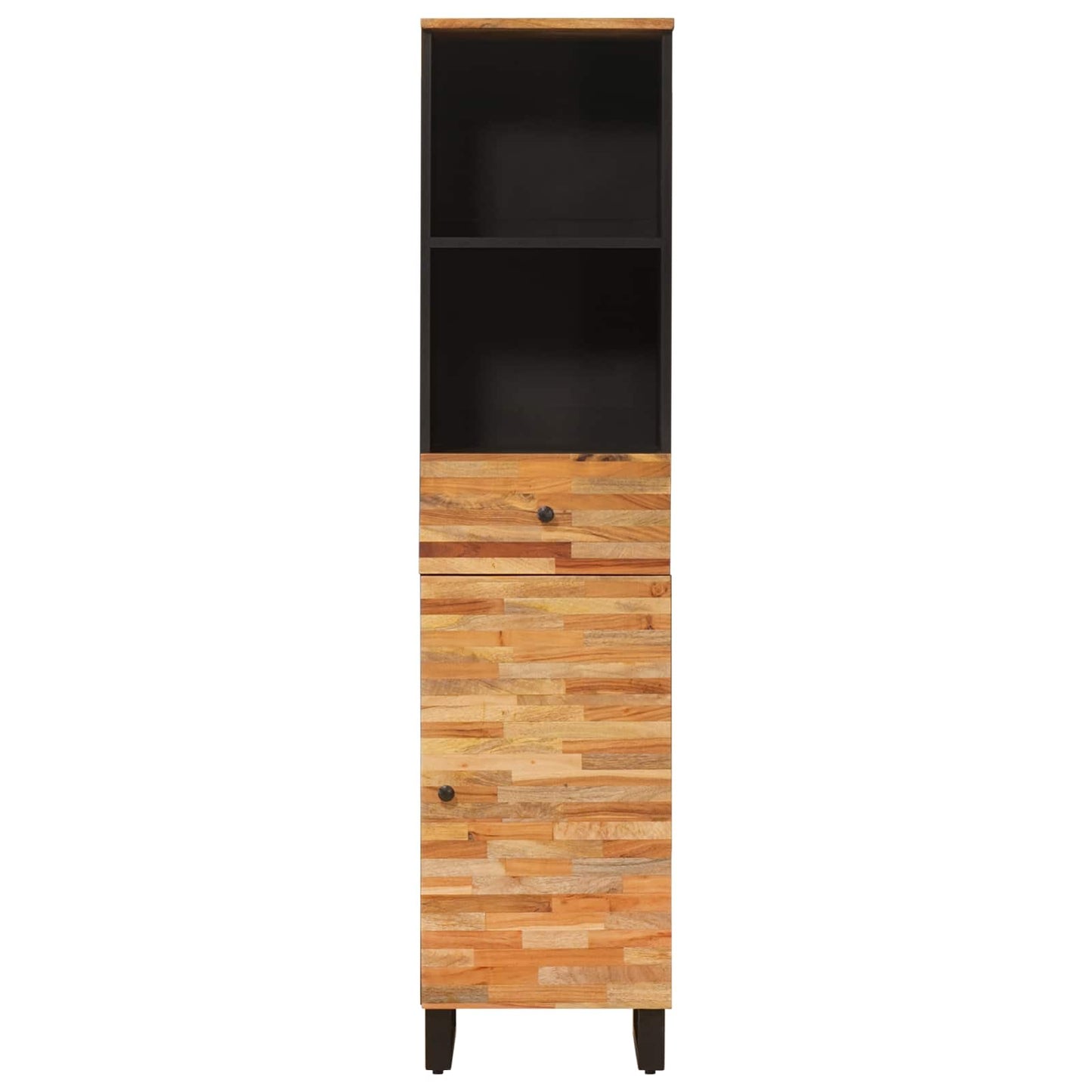 vidaXL Bathroom Cabinet Artisan Oak 38 x 33 x 160 cm Solid Mango Wood