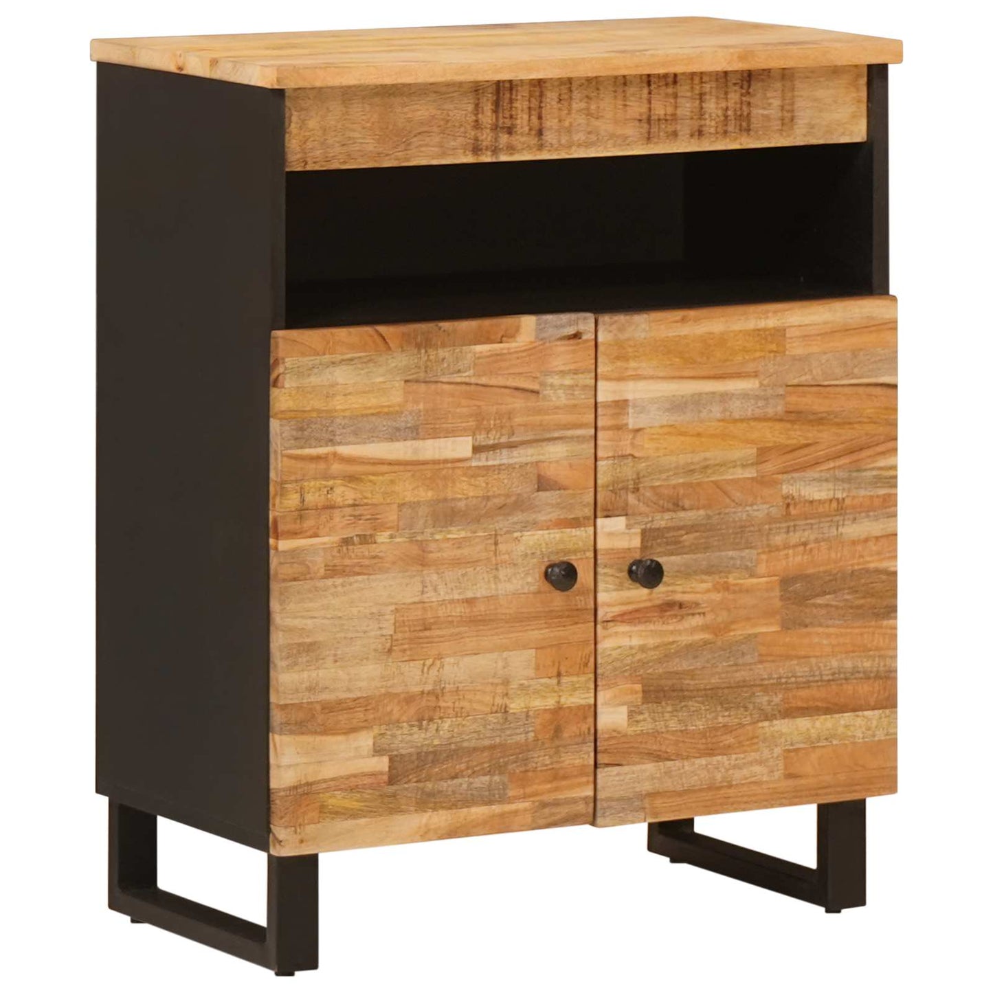 vidaXL Side Cabinet with Door Brown 60 x 33 x 75 cm Solid Mango Wood