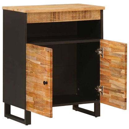 vidaXL Side Cabinet with Door Brown 60 x 33 x 75 cm Solid Mango Wood