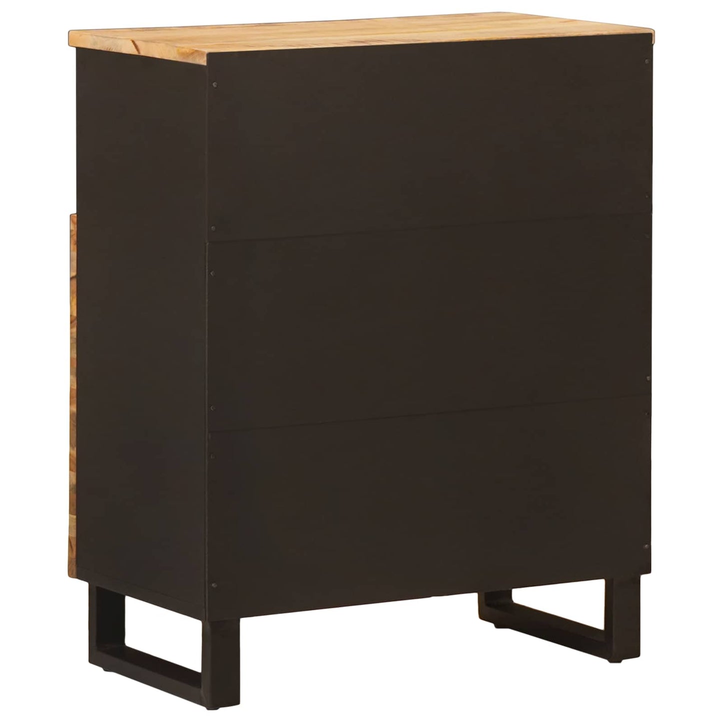 vidaXL Side Cabinet with Door Brown 60 x 33 x 75 cm Solid Mango Wood