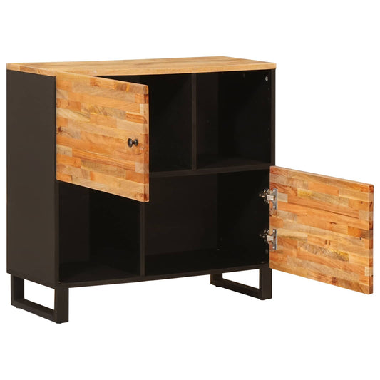 vidaXL Side Cabinet Brown 80 x 33.5 x 75 cm Solid Mango Wood