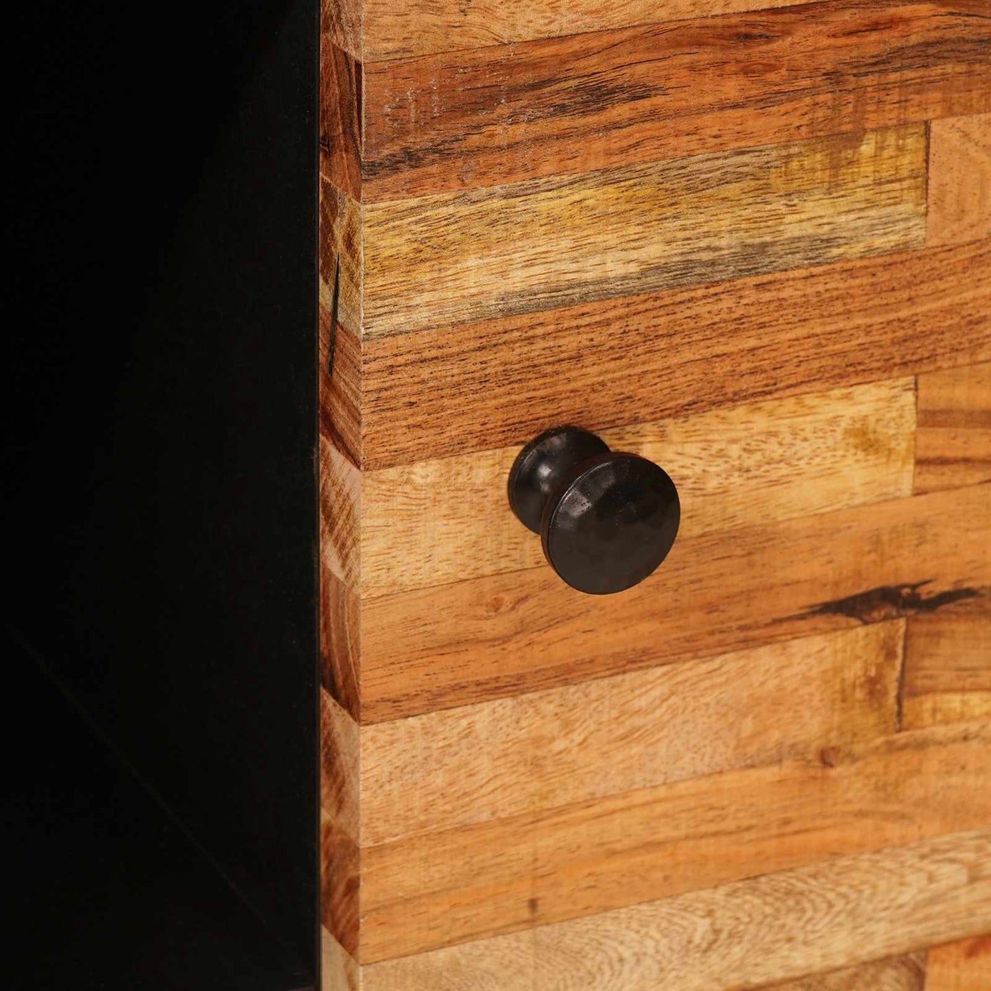 vidaXL Side Cabinet with Drawer Brown 90 x 33 x 75 cm Solid Mango Wood