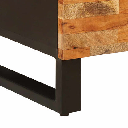 vidaXL Side Cabinet with Drawer Brown 90 x 33 x 75 cm Solid Mango Wood