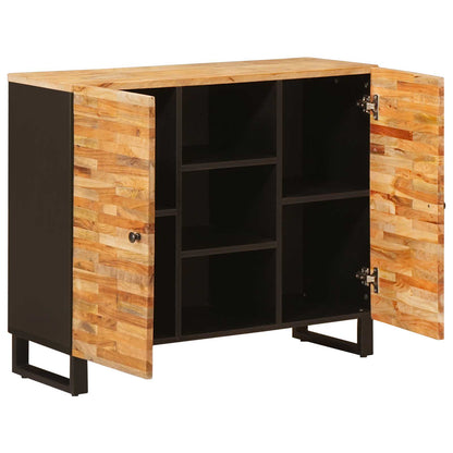 vidaXL Side Cabinet with Drawer Brown 90 x 33 x 75 cm Solid Mango Wood