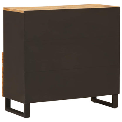 vidaXL Side Cabinet with Drawer Brown 90 x 33 x 75 cm Solid Mango Wood