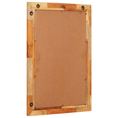 vidaXL Bathroom Mirror Artisan Oak 50 x 70 x 2.5 cm Solid Mango Wood