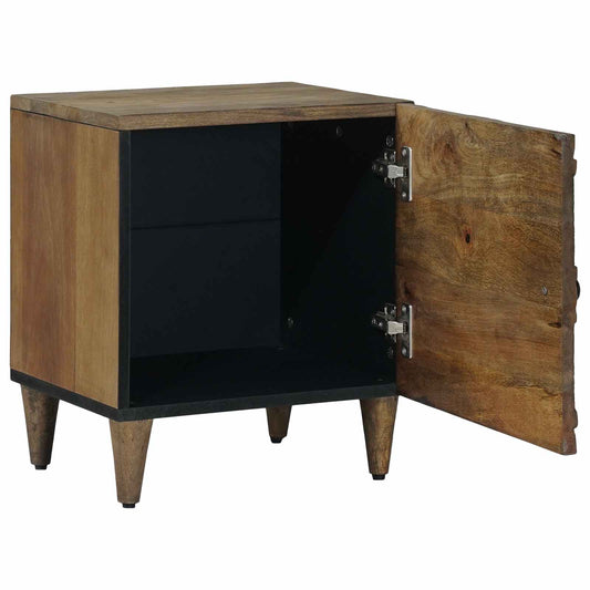 vidaXL Bedside Cabinet Brown 40 x 33.5 x 46 cm Solid Mango Wood