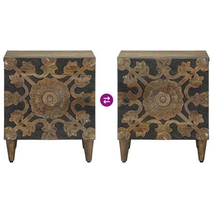 vidaXL Bedside Cabinet Brown 40 x 33.5 x 46 cm Solid Mango Wood