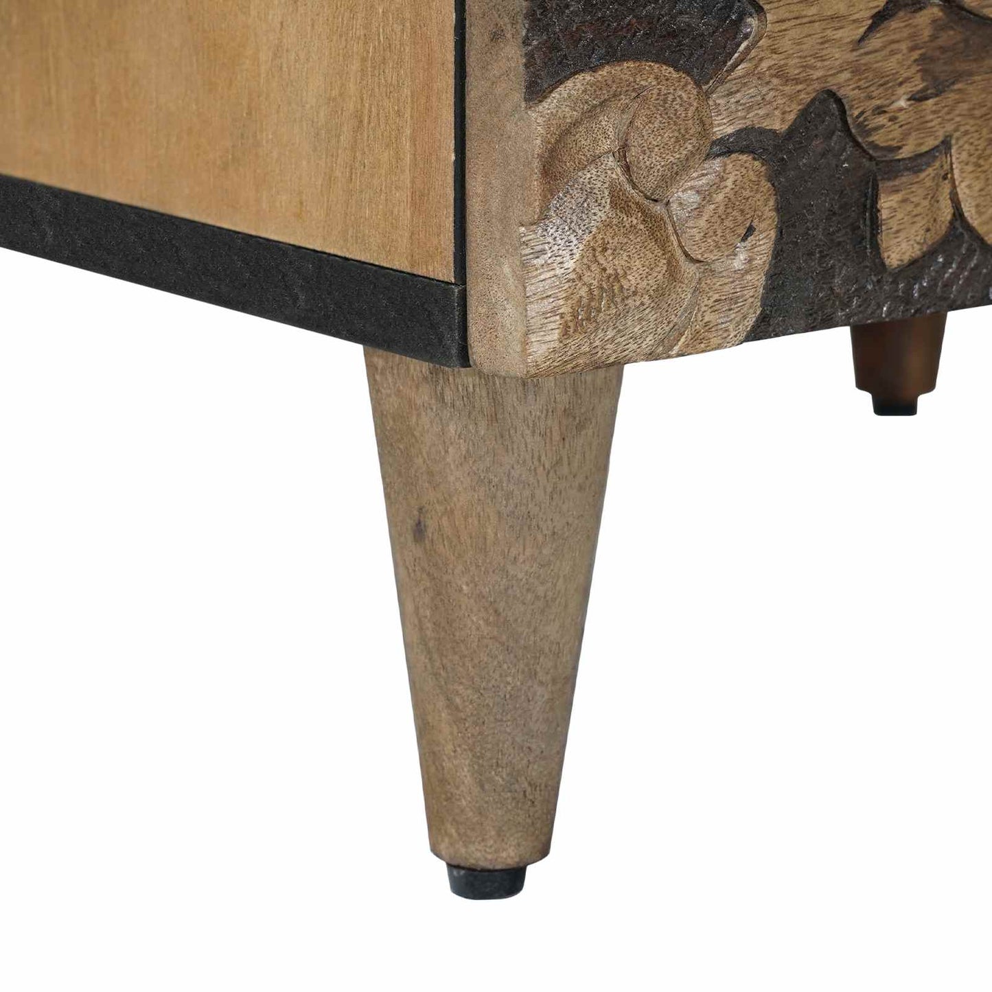 vidaXL Bedside Cabinet 2 pcs Brown 40 x 33.5 x 46 cm Solid Mango Wood